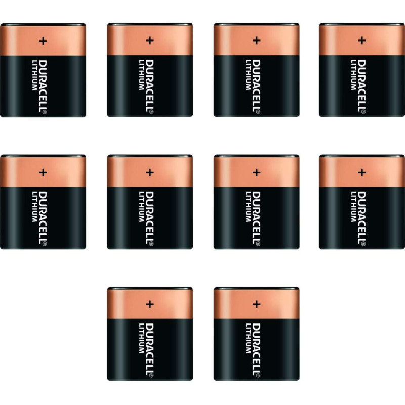 10 Piles 223 / CR-P2 Duracell Lithium 6V Bulk