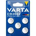 5 Piles CR2032 Varta Bouton Lithium 3V