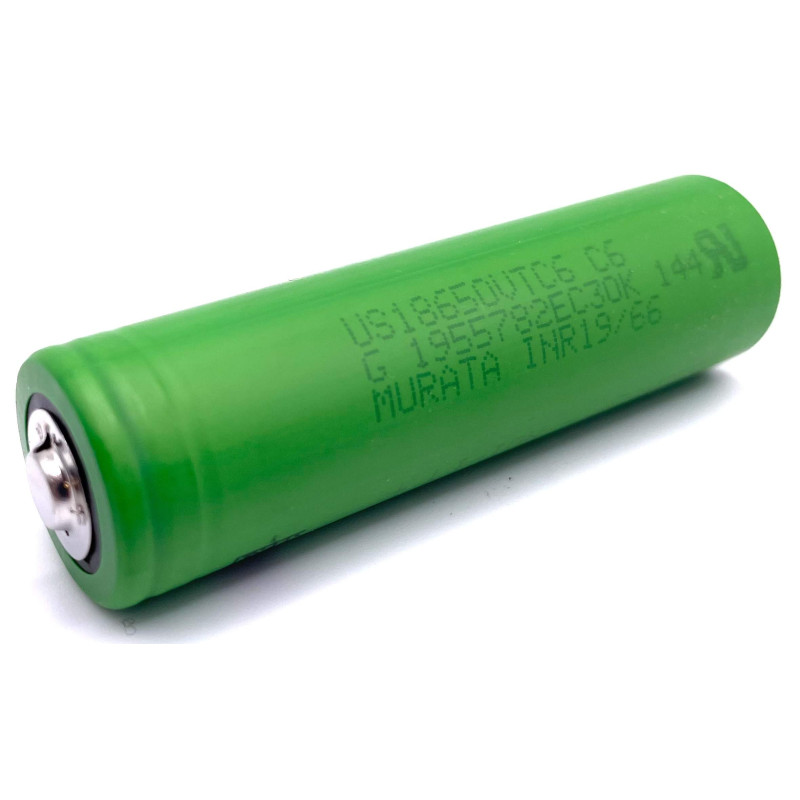 Pile Rechargeable 18650 US18650VTC6 Sony Murata Li-ion 3,7V 3120mAh 30A bouton +