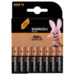 16 Piles Alcalines AAA / LR03 Duracell Plus