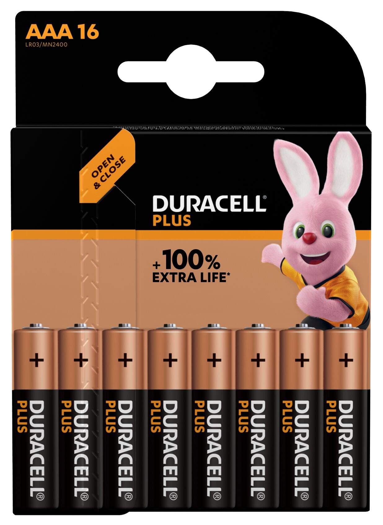 Duracell Alcaline Plus AAA / LR03 par 16