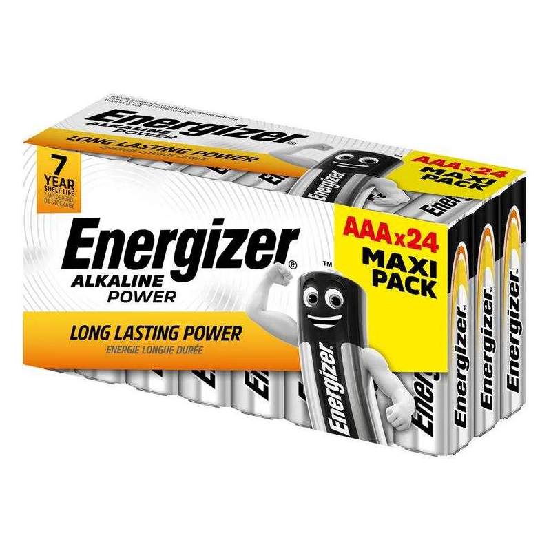 24 Piles AAA / LR03 Energizer Alcaline Power Maxi Pack