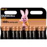 10 Piles Alcalines AA / LR6 Duracell Plus