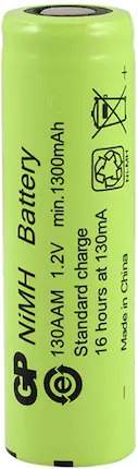 Pile Rechargeable AA / 130AAM GP Batteries NiMH 1,2V 1300mAh