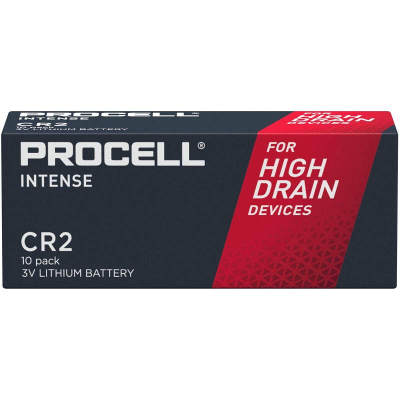 10 Piles CR2 Duracell Procell Intense Lithium 3V