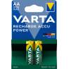 2 Piles Rechargeables AA / HR6 2100mAh Varta Accu Power