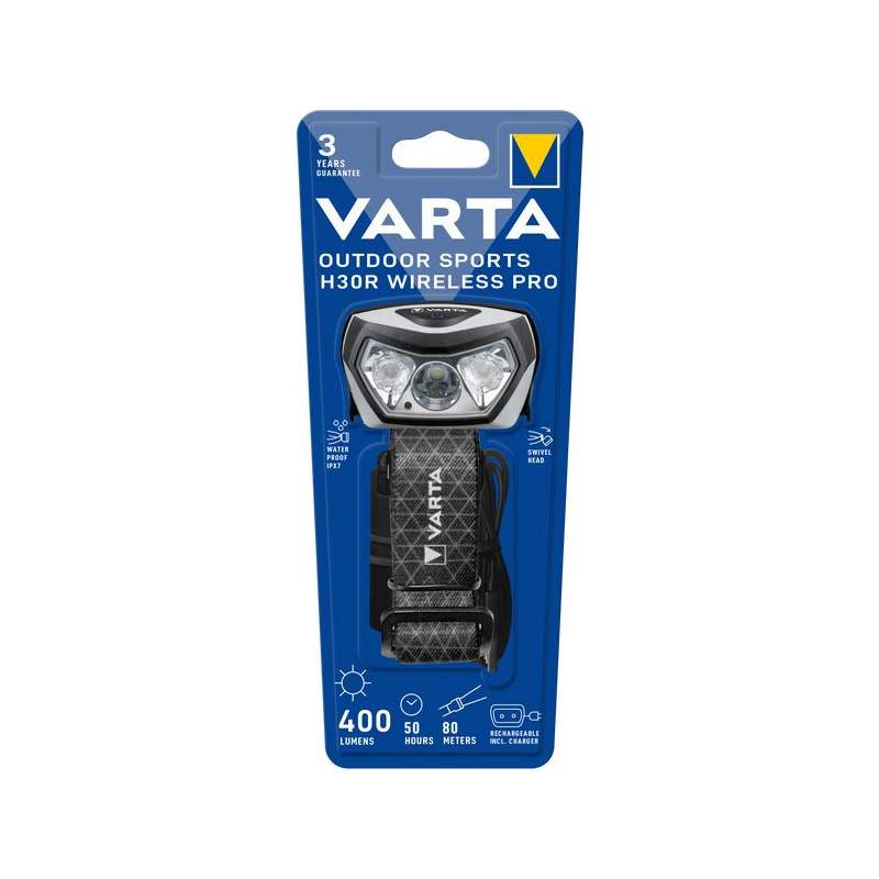 Frontale Varta Outdoor Sports H30R Wireless Pro Rechargeable