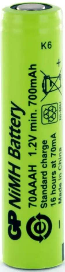 Pile Rechargeable AAA / 70AAAH GP Batteries NiMH 1,2V 700mAh