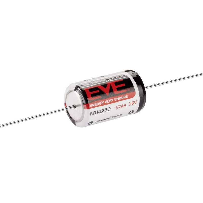 Pile ER14250CNA / 1/2AA Picot à Souder Axial EVE Lithium 3,6V