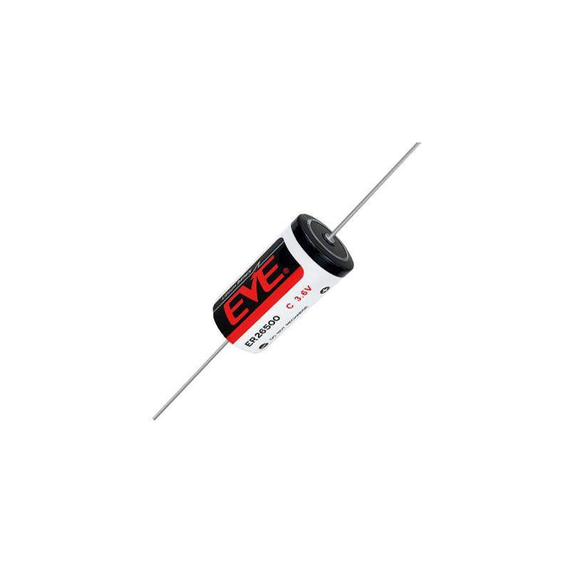 Pile ER26500CNA / C Picot à Souder Axial EVE Lithium 3,6V