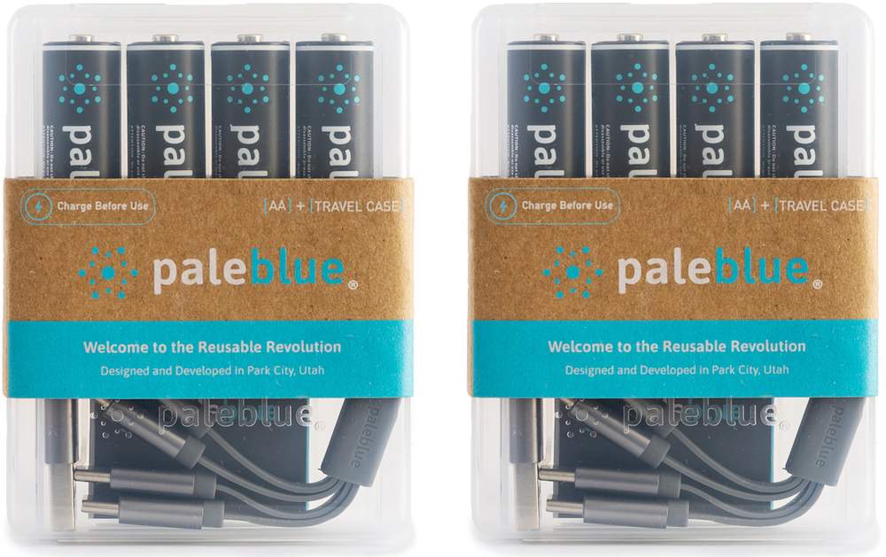 8 Piles Rechargeables USB-C AA / HR6 1700mAh PaleBlue Lithium Ion