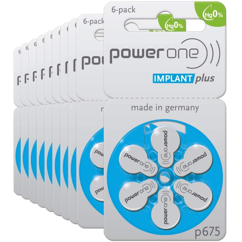 60 Piles Auditives p675 Power One Implant Plus