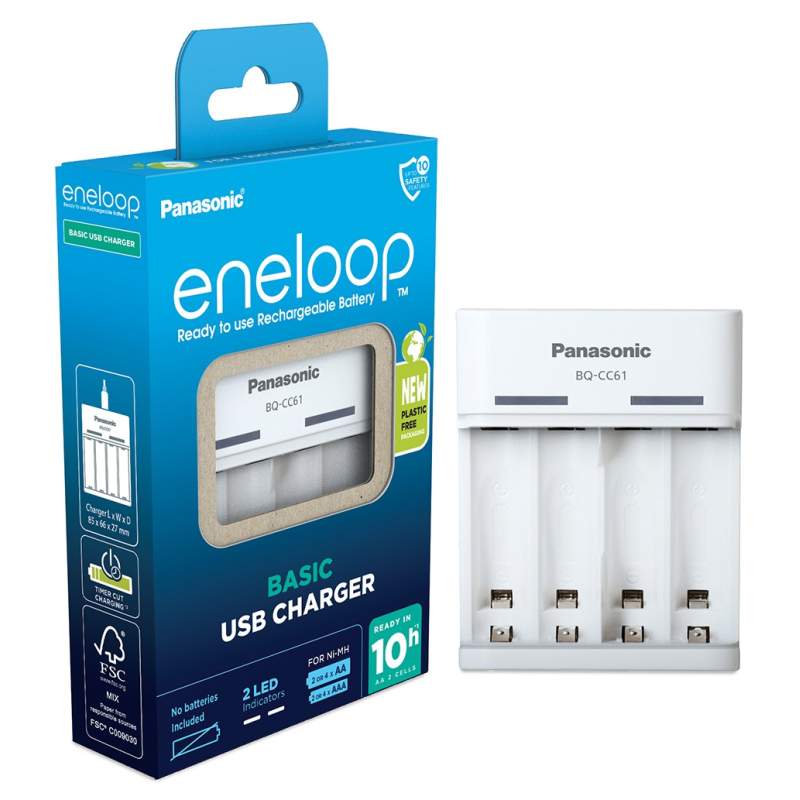 Chargeur Panasonic Eneloop Basic USB Charger BQ-CC61
