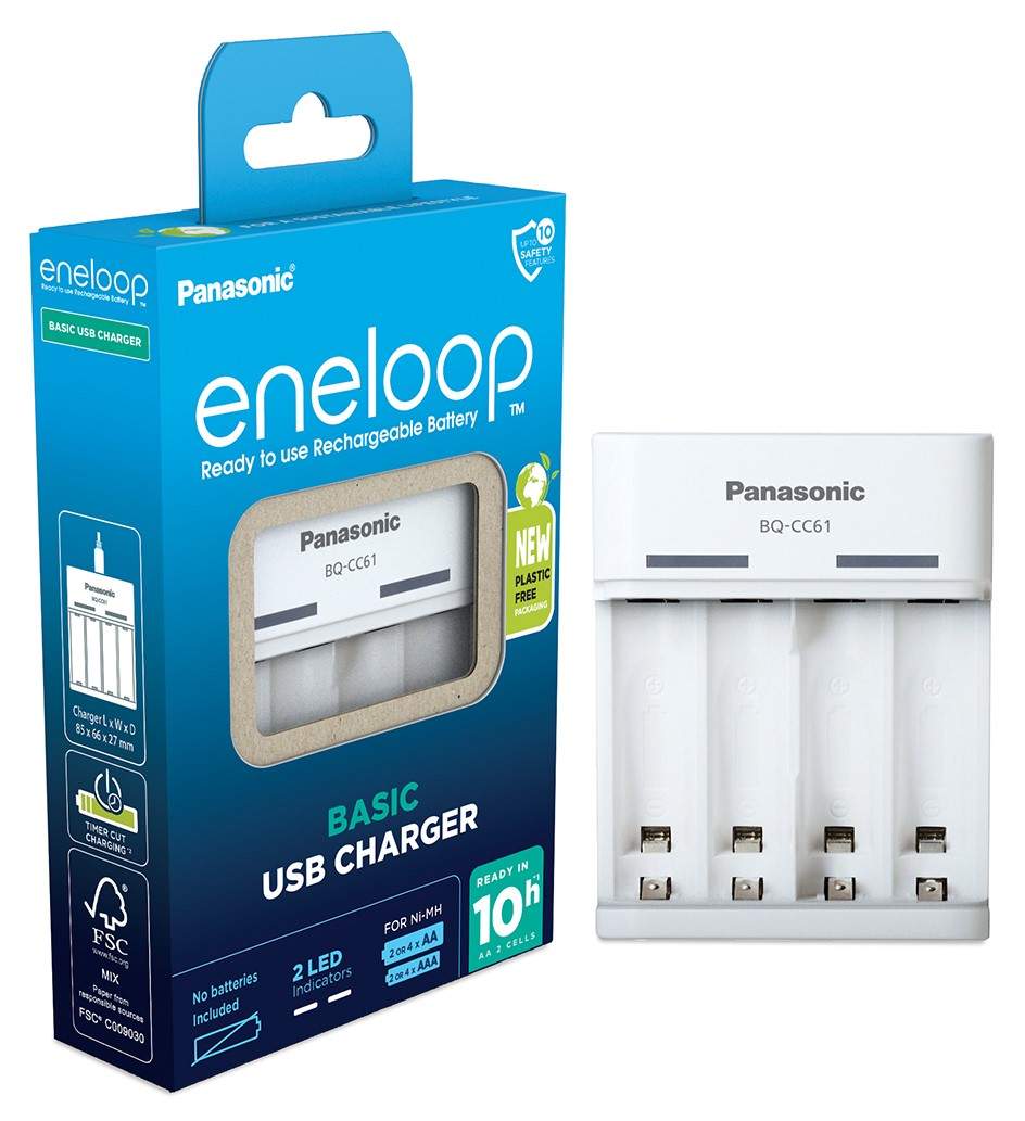 Chargeur Panasonic Eneloop Basic USB Charger BQ-CC61