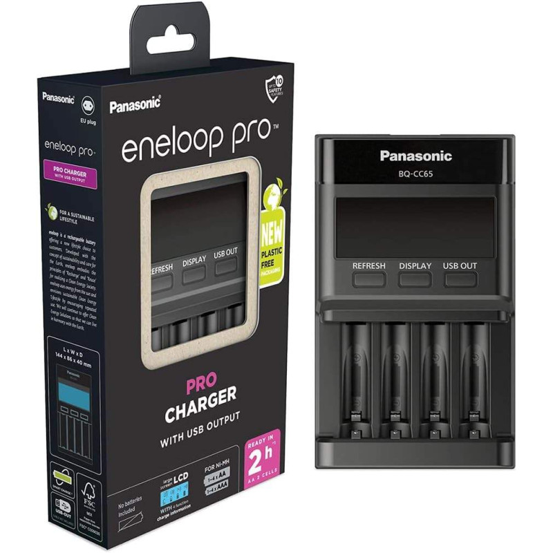Chargeur Panasonic Eneloop Pro Charger BQ-CC65