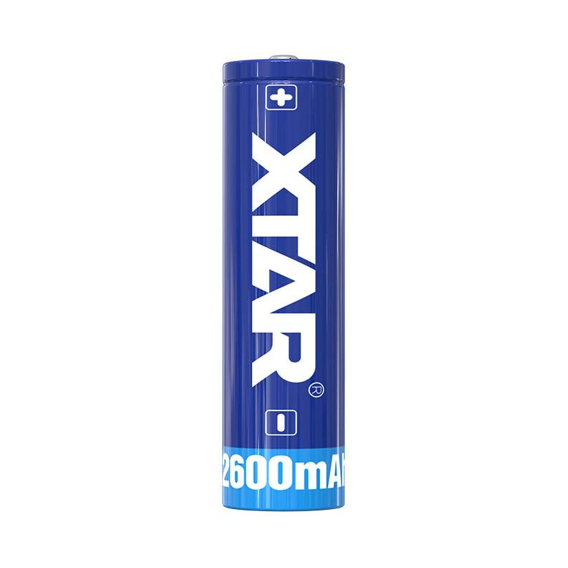Pile Rechargeable 18650 Xtar 3,7V 2600mAh 5.2A