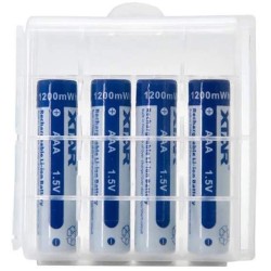 4 Piles Rechargeables AAA / HR03 1200mWh Xtar Li-ion 1.5V