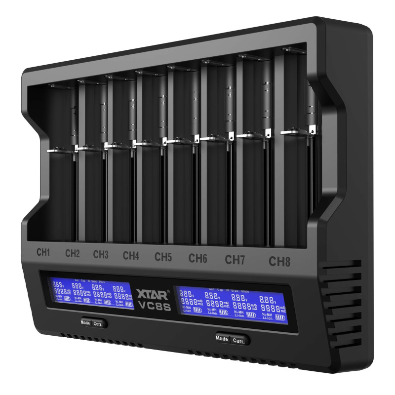 Chargeur de Piles Xtar VC8S Avec Adaptateur PD 45W QC3.0