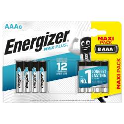 8 Piles Alcalines AAA / LR03 Energizer Max Plus