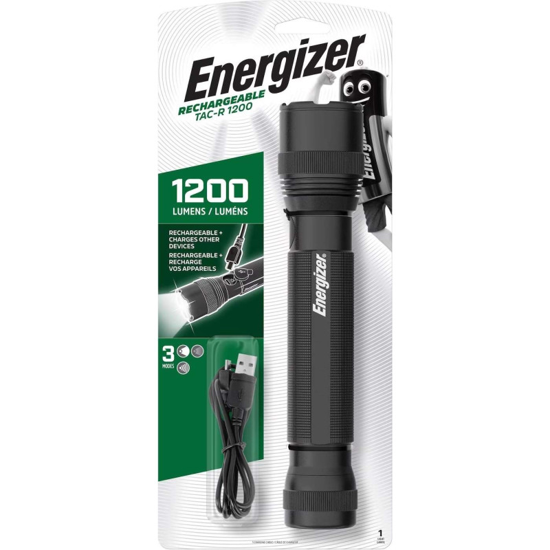 Torche Energizer Tactical TAC-R 1200 Rechargeable