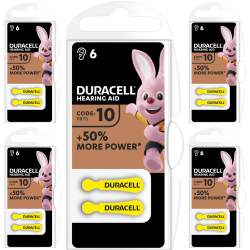 30 Piles Auditives 10 / PR70 Duracell Hearing Aid Easy Tab