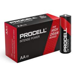 10 Piles Alcalines AA / LR6 Duracell Procell Intense