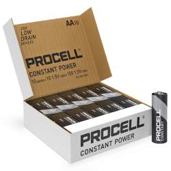 100 Piles Alcalines AA / LR6 Duracell Procell Constant