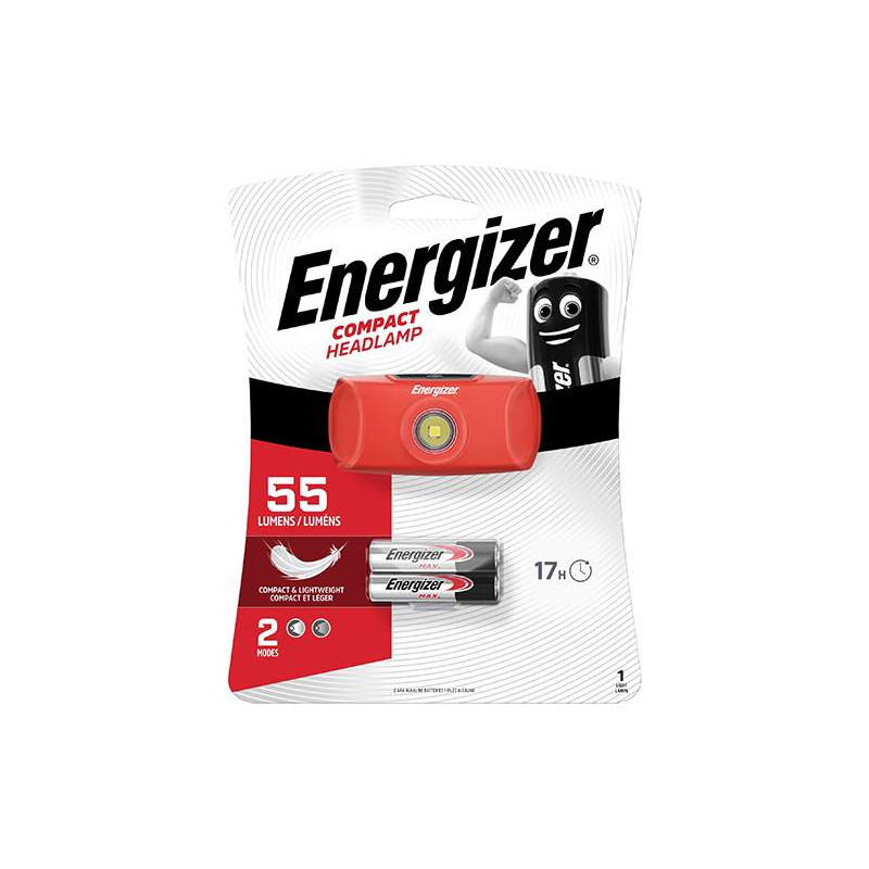 Frontale Energizer Compact Headlamp avec 2 piles AAA