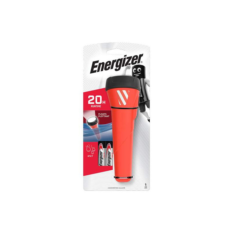 Torche Energizer Waterproof LED avec 2 piles AA