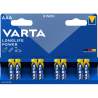 8 Piles Alcalines AAA / LR03 Varta LongLife Power