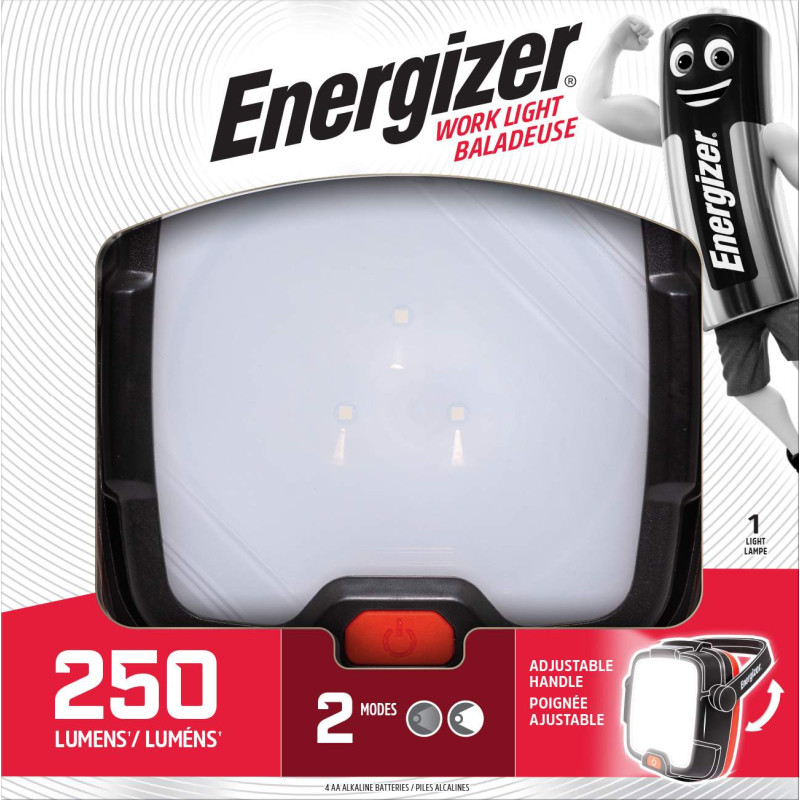 Projecteur Energizer Work Light Baladeuse avec 4 piles AA