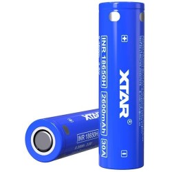 Pile Rechargeable INR18650H Xtar Lithium 3,7V 2600mAh 30A