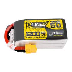 Batterie Lipo FPV Tattu R-Line Version 5.0 1200mAh 22.2V 6S1P 150C