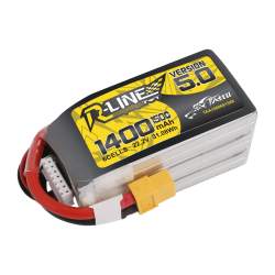 Batterie Lipo FPV Tattu R-Line Version 5.0 1400mAh 22.2V 6S1P 150C