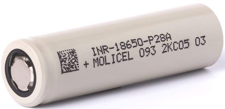 Pile Rechargeable 18650 INR18650-P28A Molicel Li-ion 3,7V 2800mAh 35A Grade A