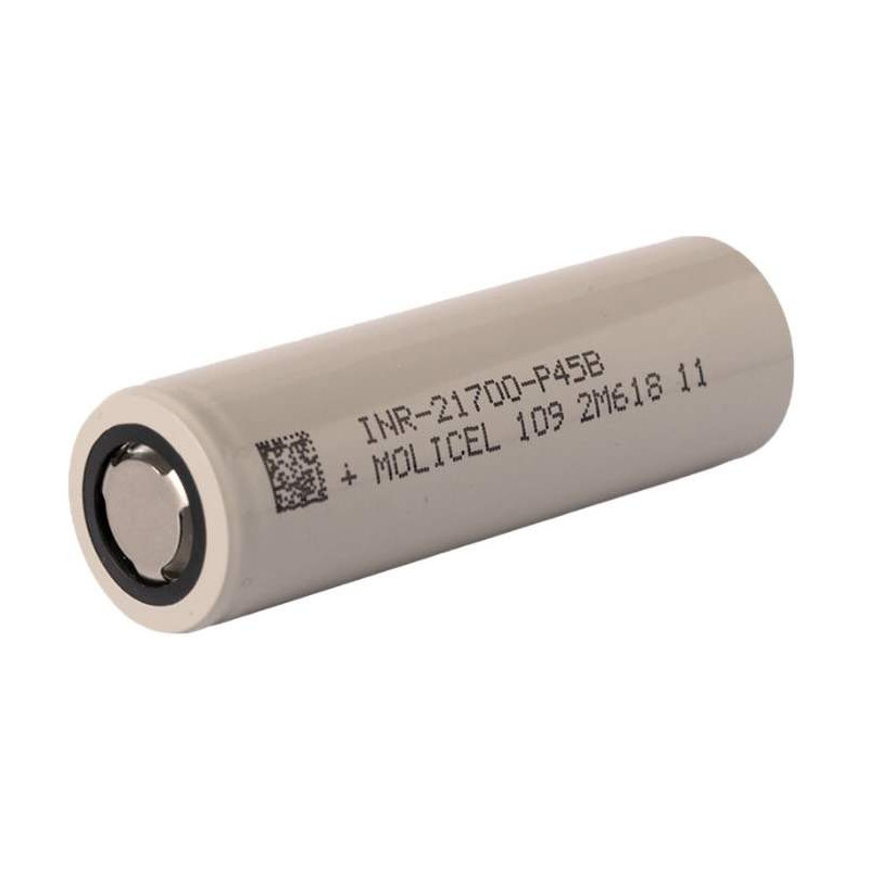 Pile Rechargeable 21700 INR21700-P45B Molicel Li-ion 3,7V 4500mAh 45A