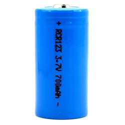 Pile Rechargeable RCR123 ICR16340 Lithium-Ion 3,7V 700mAh