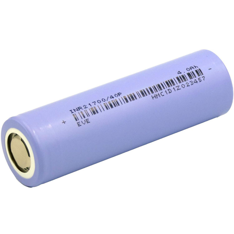 Pile Rechargeable 21700 INR21700-40P EVE Li-ion 3,7V 4000mAh 50A