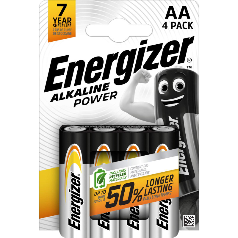 4 Piles AA / LR6 Energizer Alcaline Power