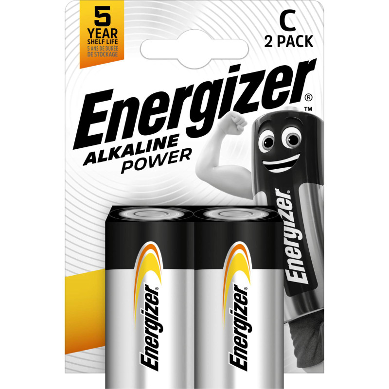 2 Piles C / LR14 Energizer Alcaline Power