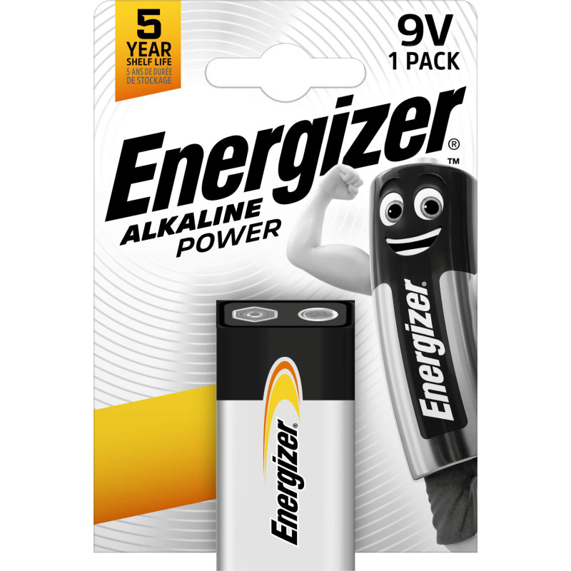 Pile 9V / 6LR61 Energizer Alcaline Power