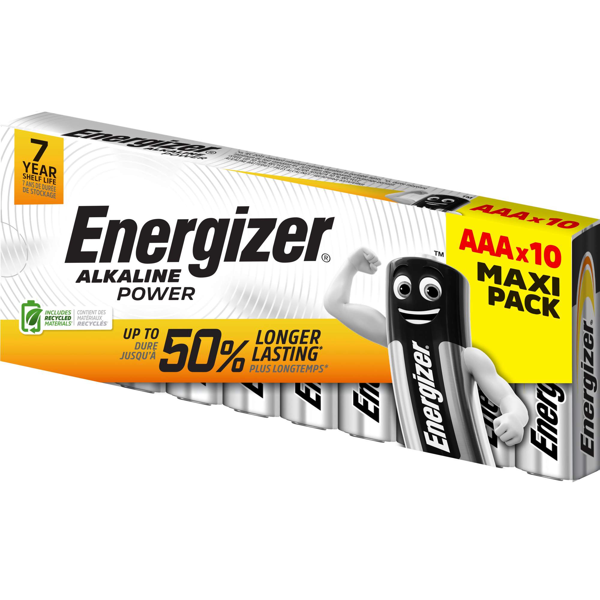 10 Piles AAA / LR03 Energizer Alcaline Power Maxi Pack