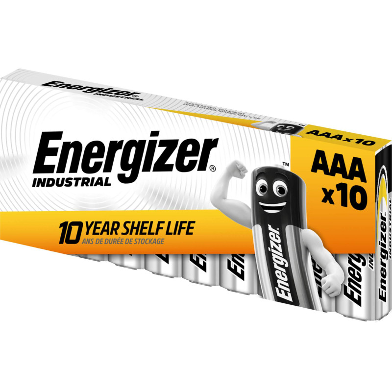 10 Piles AAA / LR03 Energizer Industrial