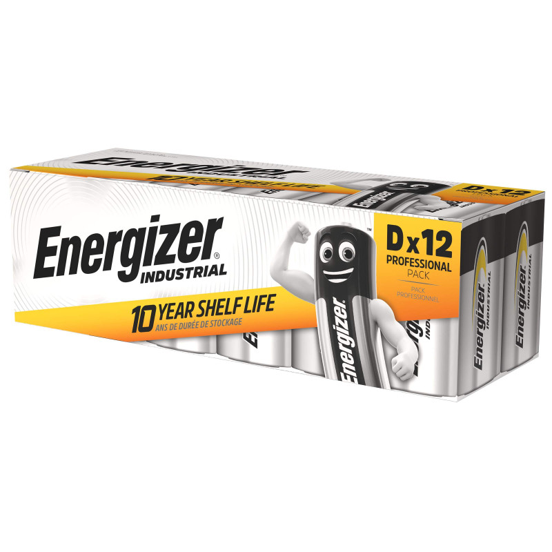 12 Piles D / LR20 Energizer Industrial