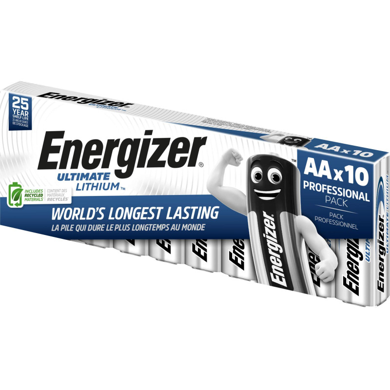 10 Piles Lithium AA / LR6 Energizer Ultimate Lithium
