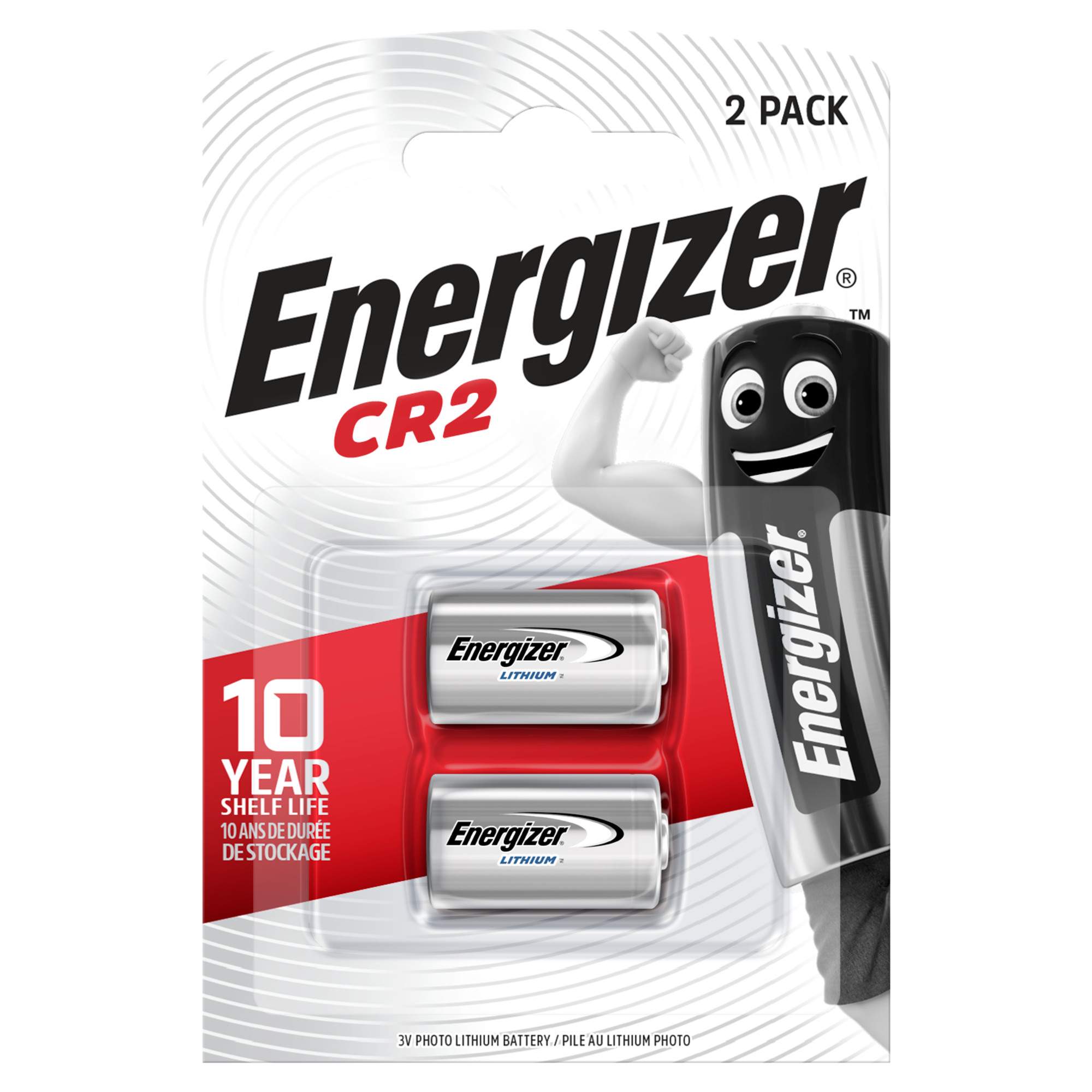 2 Piles CR2 Energizer Lithium 3V