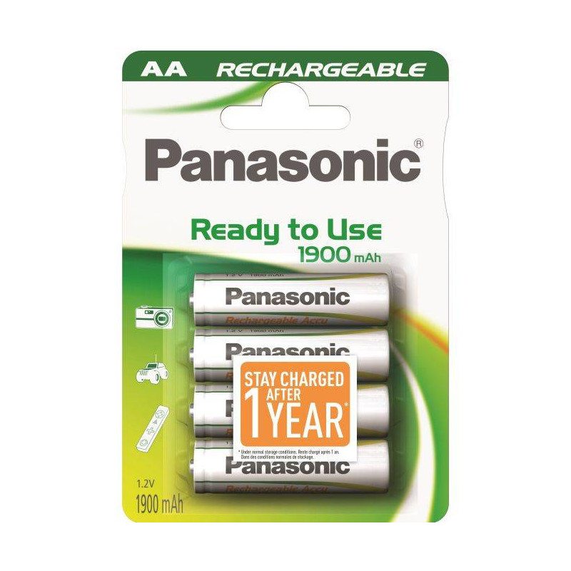 4 Piles Rechargeables AA / HR6 1900mAh Panasonic
