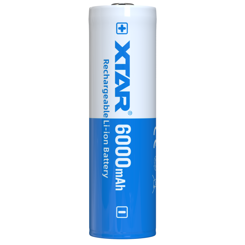 Pile Rechargeable 21700 Xtar Lithium 3,7V 6000mAh 10A