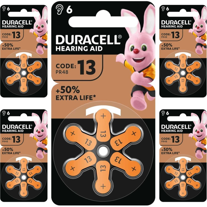 30 Piles Auditives 13 / PR48 Duracell Hearing Aid