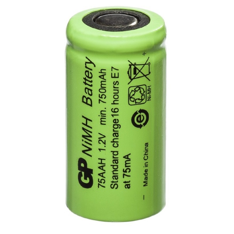 Pile Rechargeable 2/3AA / 75AAH GP Batteries NiMH 1,2V 750mAh